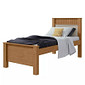 Cama Solteiro em MDF/MDP Lopas Athenas Plus Amendoa Clean/Off White Cama Solteiro em MDF/MDP Lopas Athenas Plus Amendoa Clean/Off White