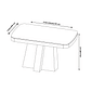 Conjunto Mesa Space  120x80 Tampo de Vidro com 04 cadeiras Fly Luxo Nature/Off White - Bom Pastor  Conjunto Mesa Space  120x80 Tampo de Vidro com 04 cadeiras Fly Luxo Nature/Off White - Bom Pastor