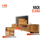 Rack Bancada HB Elara 2.0 201cm Cinamomo