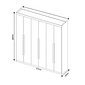 Guarda-Roupa Casal Com Espelho Em MDF 6 Portas Bom Pastor Primore Naturall/Off White Guarda-Roupa Casal Com Espelho Em MDF 6 Portas Bom Pastor Primore Naturall/Off White