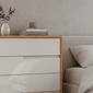 Cômoda 4G Robel Concept PUX Cava Freijo/Off White Liso 100% MDF Cômoda 4G Robel Concept PUX Cava Freijo/Off White Liso 100% MDF