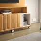 Estante Home TV 65 Polegadas HB Móveis Bold Cinamomo/Off White Estante Home TV 65 Polegadas HB Móveis Bold Cinamomo/Off White