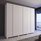 Guarda-roupa Dakota 6 Portas Duplex Casal 100% MDF 273cm - Branco