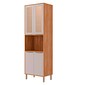 Cozinha Esplêndida Cristal 3 Módulos 100% MDF MGM Móveis - Cinamomo/Of White