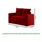 Conjunto de Sofá 3x2 Lugares Santa Catarina Bacetto Vermelho Conjunto de Sofá 3x2 Lugares Santa Catarina Bacetto Vermelho