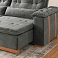 Sofá Retrátil Reclinável Imperador 230cm 2 Modulos - Cinza Sofá Retrátil Reclinável Imperador 230cm 2 Modulos - Cinza