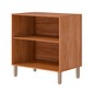 Balcão Esplendida 80 2 Portas 100% MDF MGM Móveis - Cinamomo/Of White