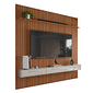 Painel Frisado Bali 2.4 para Tv até 75 Com Bancada Bali Jequitibá/off White - Lukaliam Painel Frisado Bali 2.4 para Tv até 75 Com Bancada Bali Jequitibá/off White - Lukaliam