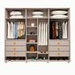 Guarda-roupa Casal Diamante 6 Portas 6 Gavetas 242cm Bom Pastor - Bege