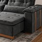 Sofá Retrátil Reclinável Imperador 230cm 2 Modulos  - Cinza