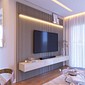 Painel/Home Ripado Prime Led 2.2 com 3 Gavetas Imcal Gianduia/Off White Painel/Home Ripado Prime Led 2.2 com 3 Gavetas Imcal Gianduia/Off White