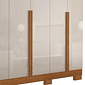 Guarda Roupa Casal Master 270 6 Portas, 100% MDF cor Nature/Off White - Bianchi Guarda Roupa Casal Master 270 6 Portas, 100% MDF cor Nature/Off White - Bianchi