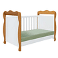 Berço Minicama 100% MDF Americano Lisi Branco Brilho/amêndoa - Móveis Peroba Berço Minicama 100% MDF Americano Lisi Branco Brilho/amêndoa - Móveis Peroba
