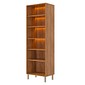 Cristaleira Reflecta Esplendida 100% MDF com LED 2 Portas 70cm MGM - Cinamomo/ Of White