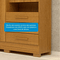 Guarda-Roupa com Espelho Debora 4 Portas 100% MDF Cinamomo - ACP Móveis Guarda-Roupa com Espelho Debora 4 Portas 100% MDF Cinamomo - ACP Móveis