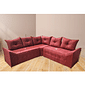 Sofá de Canto Charme Vinho  Malu Estofados Sofá de Canto Charme Vinho  Malu Estofados
