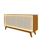 Buffet 160 Requinte 4 Portas 100% MDF Com Pés Madeira Naturale Off Gelius