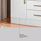 Cômoda Montevideu com 4 Gavetas e 1 Porta Demobile Branco/Branco/Rosa Cômoda Montevideu com 4 Gavetas e 1 Porta Demobile Branco/Branco/Rosa