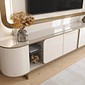 Home Atlanta 240cm Para TV 75 Polegadas Lukaliam - Off White Dourado