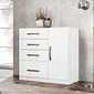Cômoda para Quarto Com 4 Gavetas 1 Porta Moval Vênus Flex Branco/Rosa/Lilás Cômoda para Quarto Com 4 Gavetas 1 Porta Moval Vênus Flex Branco/Rosa/Lilás