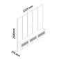 Home Painel Realce Native 2.20m  2 Portas Com Led 100% MDF Até 84 Polegadas Gelius - Off White