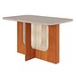 Conjunto de Mesa de Jantar Cimol Louise 130cm com 4 Cadeiras Paola Wood - Cinamomo e Off White Conjunto de Mesa de Jantar Cimol Louise 130cm com 4 Cadeiras Paola Wood - Cinamomo e Off White