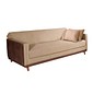Sofá-cama Palácius 3 Lugares 205cm Bom Pastor Estofados - Linho Bege