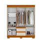 Guarda-Roupa Maya 6 Portas Cinamomo/Off White - Acp Móveis Guarda-Roupa Maya 6 Portas Cinamomo/Off White - Acp Móveis