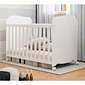Berço Infantil Americano 100% MDF Uli Móveis Peroba Branco Brilho Berço Infantil Americano 100% MDF Uli Móveis Peroba Branco Brilho