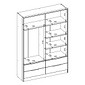 Guarda-roupa Casal Domo 4 Portas com Espelho 157cm Demóbile - Cinam/Of