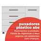 Cômoda Flora Demóbile 4 Gavetas e 1 Porta – Branco Cômoda Flora Demóbile 4 Gavetas e 1 Porta – Branco