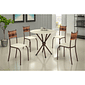 Conjunto de Mesa Redonda Ipanema com 4 Cadeiras – Pedra Ardósia Off White - Teixeira Conjunto de Mesa Redonda Ipanema com 4 Cadeiras – Pedra Ardósia Off White - Teixeira