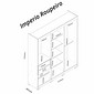 Guarda-roupa Gelius Império 06 Portas 02 Gavetas 183,5cm 100% MDF - Off White