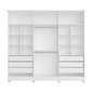 Guarda-Roupa Casal 100% MDF 6 Portas Bianchi, Bianca, Branco Guarda-Roupa Casal 100% MDF 6 Portas Bianchi, Bianca, Branco