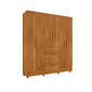 Guarda-Roupa Casal 6 Portas Tcil Móveis Arizona Cinamomo Guarda-Roupa Casal 6 Portas Tcil Móveis Arizona Cinamomo