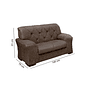 Conjunto de Sofá 2x3 Lugares Caribe Castor Capitonê Masterflex Conjunto de Sofá 2x3 Lugares Caribe Castor Capitonê Masterflex