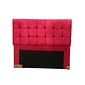 Cabeceira de Cama Box Casal 140cm Estofada Malu Prestissimo Vermelho Cabeceira de Cama Box Casal 140cm Estofada Malu Prestissimo Vermelho