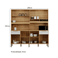 Armário de Cozinha Kit Ronipa MDF Concord 8 Portas 2 Gavetas Amêndoa/Branco Armário de Cozinha Kit Ronipa MDF Concord 8 Portas 2 Gavetas Amêndoa/Branco