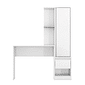 Escrivaninha Morada com Armário,  Branco - Demobile