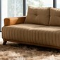 Conjunto Sofás 3 e 2 Lugares Sienna Bom Pastor - Bege