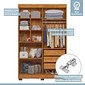 Guarda-roupa Flórida 4 Portas 3 Gavetas 141cm MDF Tigus - Amadeirado/Off White