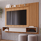 Painel para TV 65" Bahamas Plus 100% MDF Permobili Nature/Off White
