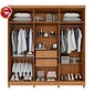 Guarda-roupa Portugal 100% MDF 6 Portas Prime Cinamomo/Arena Off White Imop