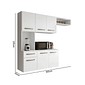 Cozinha Compacta Suspensa Completa Belíssima Branco - Fiorello Cozinha Compacta Suspensa Completa Belíssima Branco - Fiorello