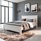 Cama Casal Sedan New Plus MDF Painel Ripado Bom Pastor - Branco Cama Casal Sedan New Plus MDF Painel Ripado Bom Pastor - Branco