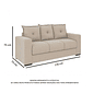 Conjunto de Sofá 3x2 Lugares Santa Catarina Bacetto Bege Conjunto de Sofá 3x2 Lugares Santa Catarina Bacetto Bege