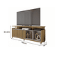 Rack Bancada para TV até 70 polegadas Oasis Lâmina Mel/Cacao - Caemmun  Rack Bancada para TV até 70 polegadas Oasis Lâmina Mel/Cacao - Caemmun