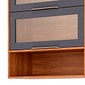Armário Aéreo Esplendida Cristal 80 2 Portas 100% MDF MGM Móveis - Cina/Tit