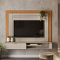 Painel Home Lugano com Espaço para TVs 65 Nature/Off White – Linea Brasil Painel Home Lugano com Espaço para TVs 65 Nature/Off White – Linea Brasil
