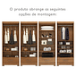 Guarda-Roupa Solteiro 2 Portas Rodial Smart Plus Cinamomo Guarda-Roupa Solteiro 2 Portas Rodial Smart Plus Cinamomo